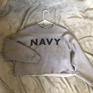 Vintage Lee cropped crew neck